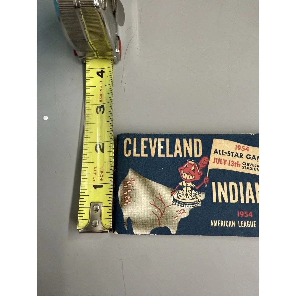 1954 Baseball Cleveland Indians Schedule Ticket Press Media Guide Roster Program